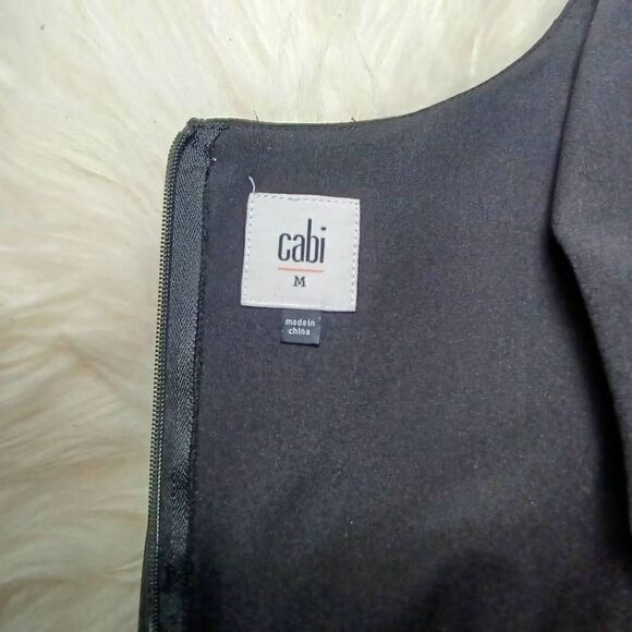 Cabi Indulgence top black cinched waist 3/4 sleeve size M - Picture 8 of 10